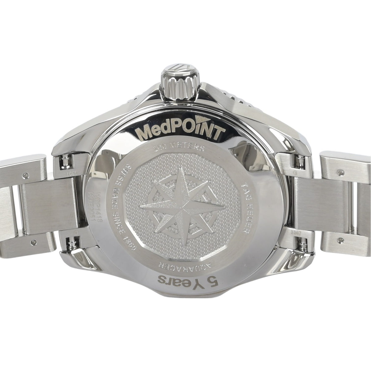 TAG Heuer Aquaracer WBP1418 White MOP 30mm Ladies Quartz Watch Full Set6