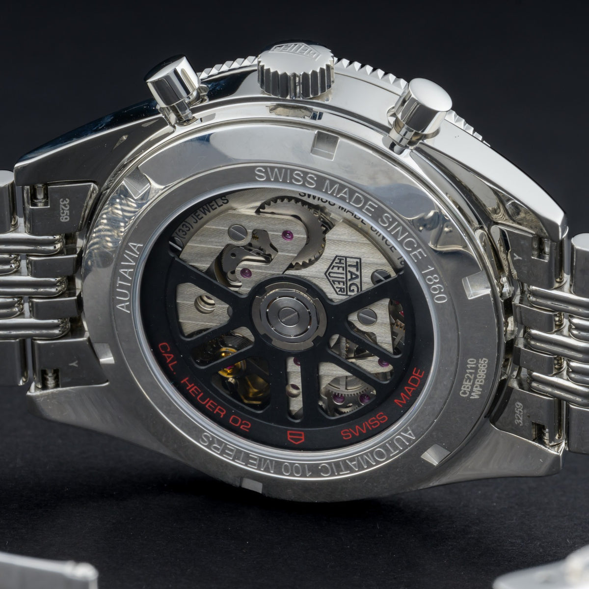 TAG Heuer Autavia Chronograph CBE2110 Black 42mm Automatic Men's Watch +B&P8