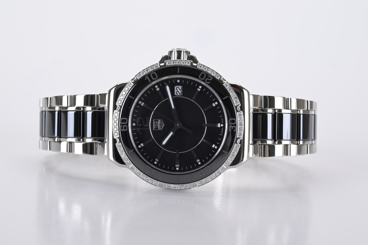 TAG Heuer Formula 1 WAH1212 Diamond Ceramic Bezel 37mm Watch Full Set10