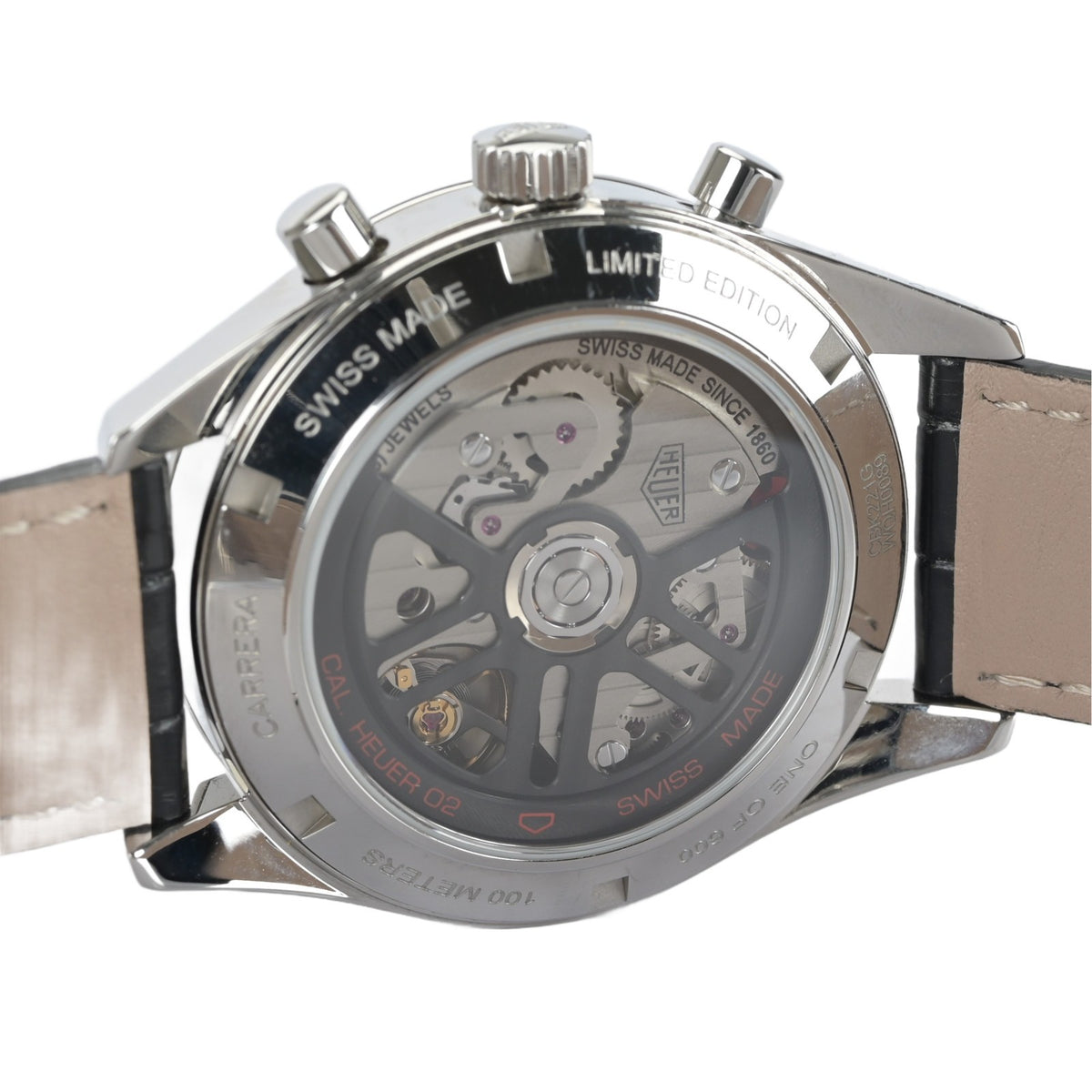 TAG Heuer Carrera Chrono CBK221G One of 600 Red Dial 39mm Automatic Men's Watch5