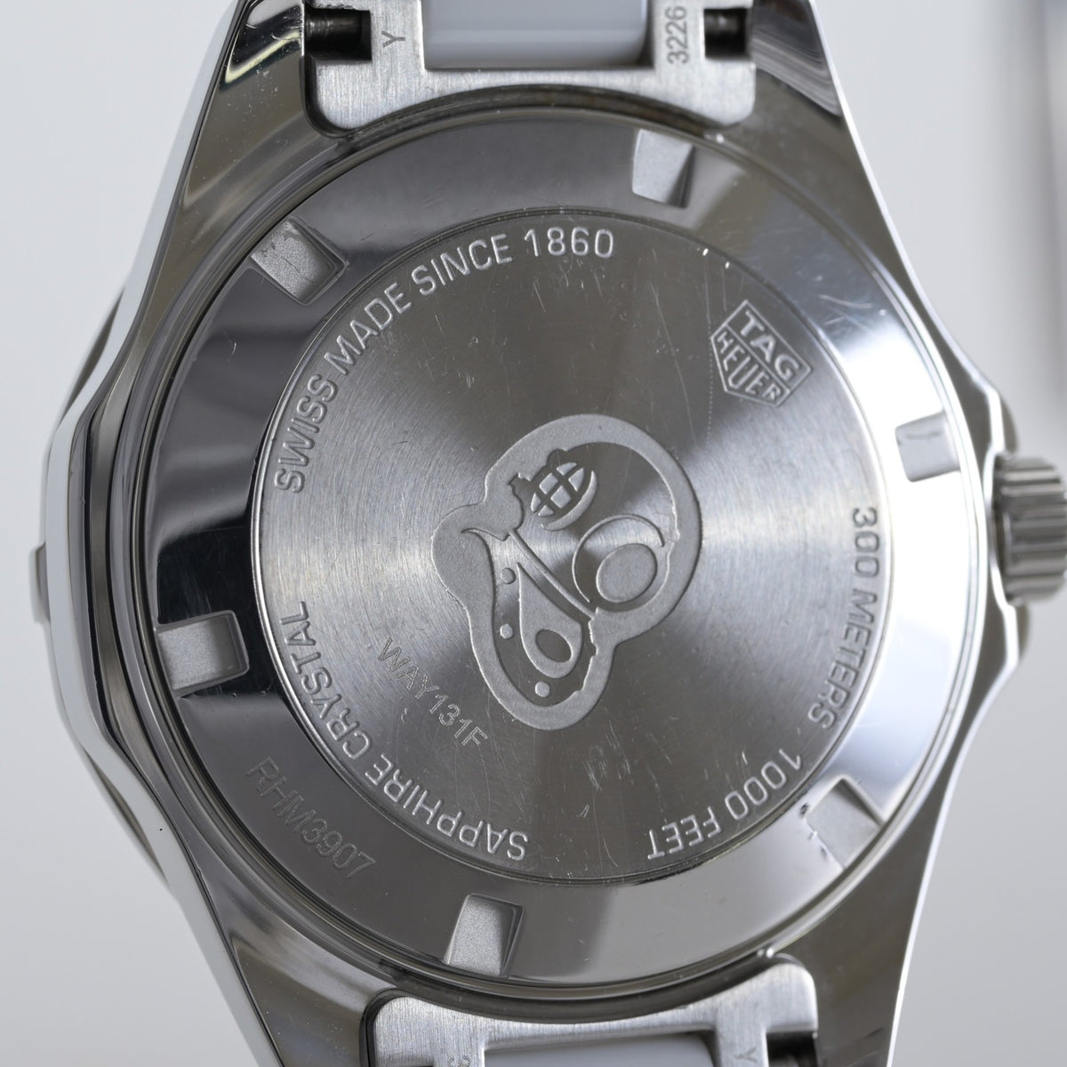TAG Heuer Aquaracer Ceramic Diamond WAY131F White 35mm Ladies Watch Full Set9