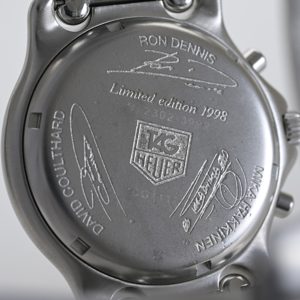Tag Heuer West McLaren Mercedes Chrono Limited Edition 38mm Silver Men's Watch7