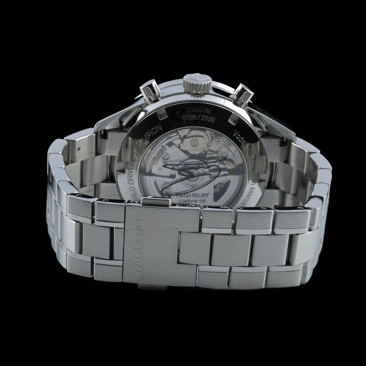TAG Heuer Carrera CV201M Lewis Hamilton Limited 41mm Gray Auto Men's Watch5