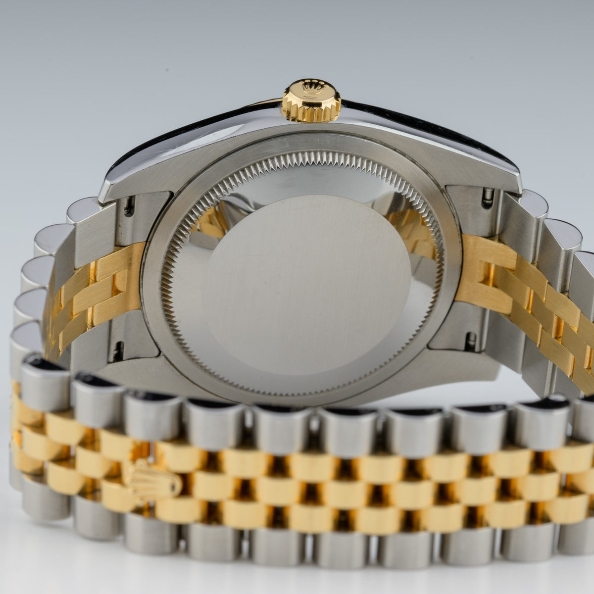 Rolex Datejust 116233 Black Automatic 36mm Jubilee 18k Gold & Steel Watch +B&P7