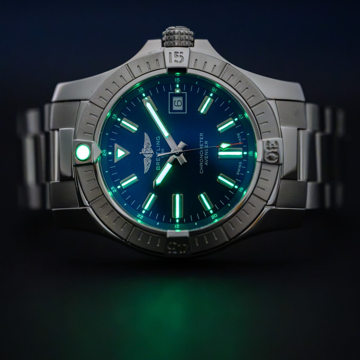 Breitling Avenger Automatic 43mm A17318 Blue Stainless Steel Men's Watch + Box7