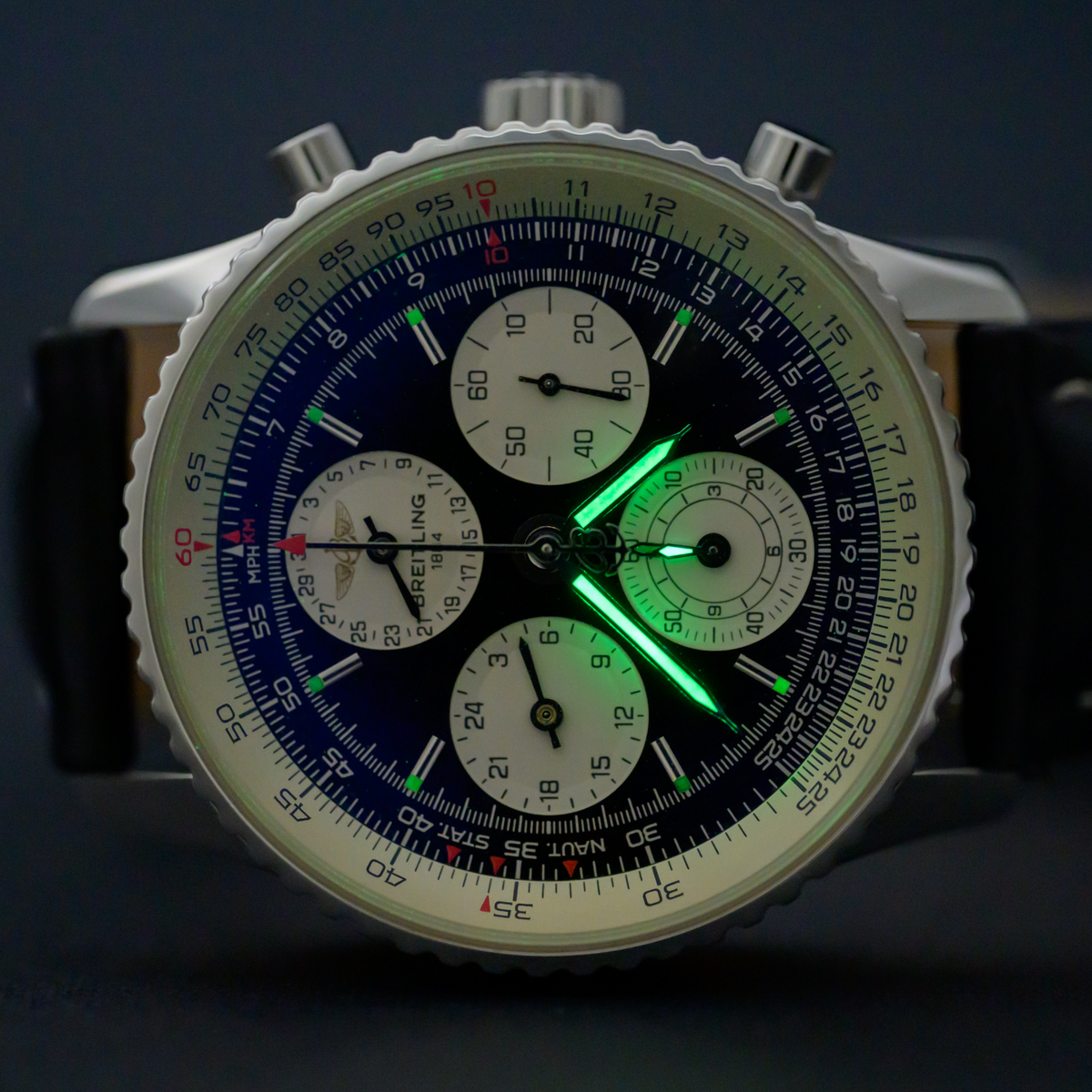 Breitling Navitimer Twin Sixty A39022.1 Black Dial 42mm Auto Men's Watch9
