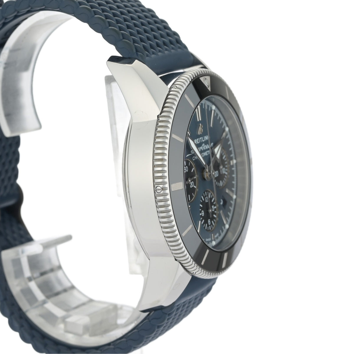 Breitling Superocean Heritage II B01 Chronograph AB0162 Blue 44mm Auto Watch B&P4