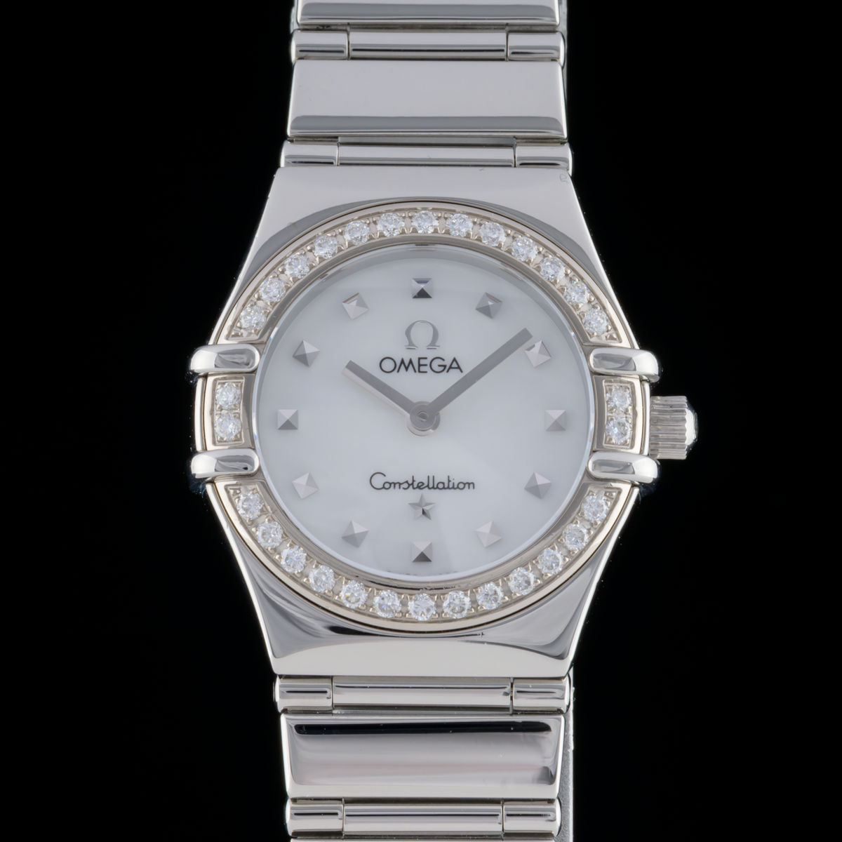 OMEGA Constellation 1465.71 Factory Diamond MOP 22mm Ladies Watch + Box & Papers0