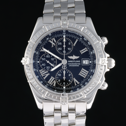 Breitling Windrider Crosswind A13355 Black Dial 43mm Automatic Men's Watch0