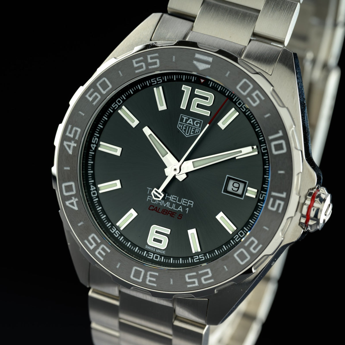 TAG Heuer Formula 1 Caliber 5 WAZ2011 Gray Dial 43mm Automatic Men's Watch + Box2