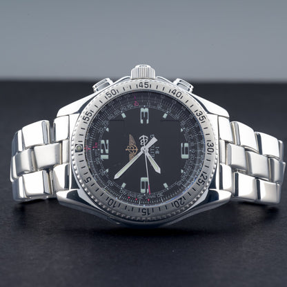 Breitling B-1 A68362 Black Dial 44mm Stainless Steel Digital Men's Watch4