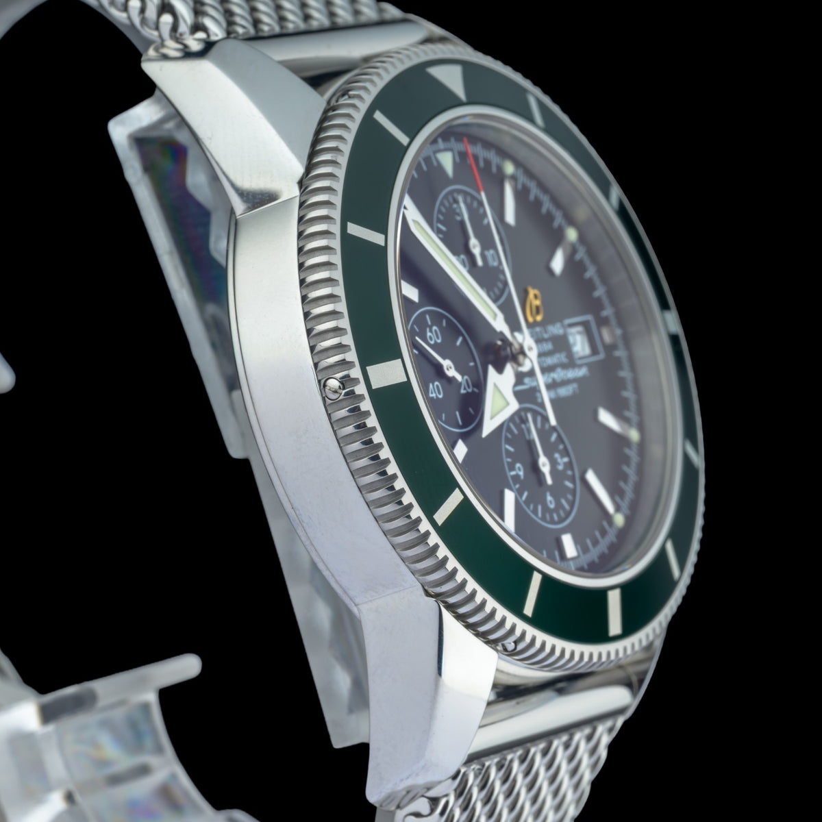 Breitling SuperOcean Heritage A13320 Limited Edition Green 46mm Watch Full Set3
