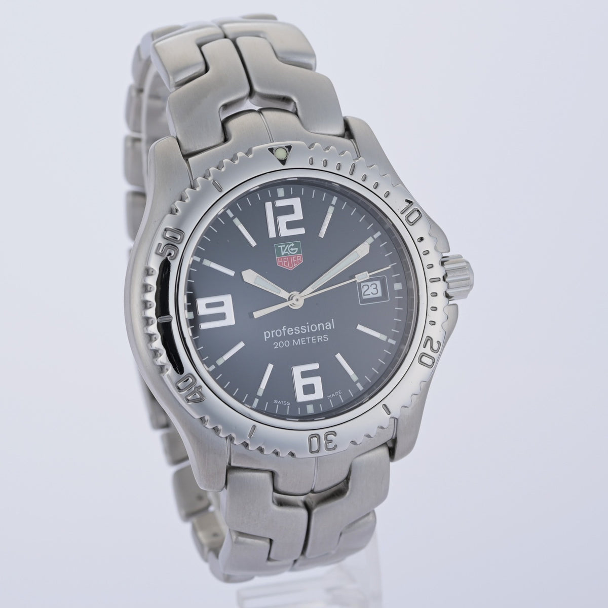 TAG Heuer Link Professional WT1110 Black Dial 41mm Men's Steel Quartz Watch2