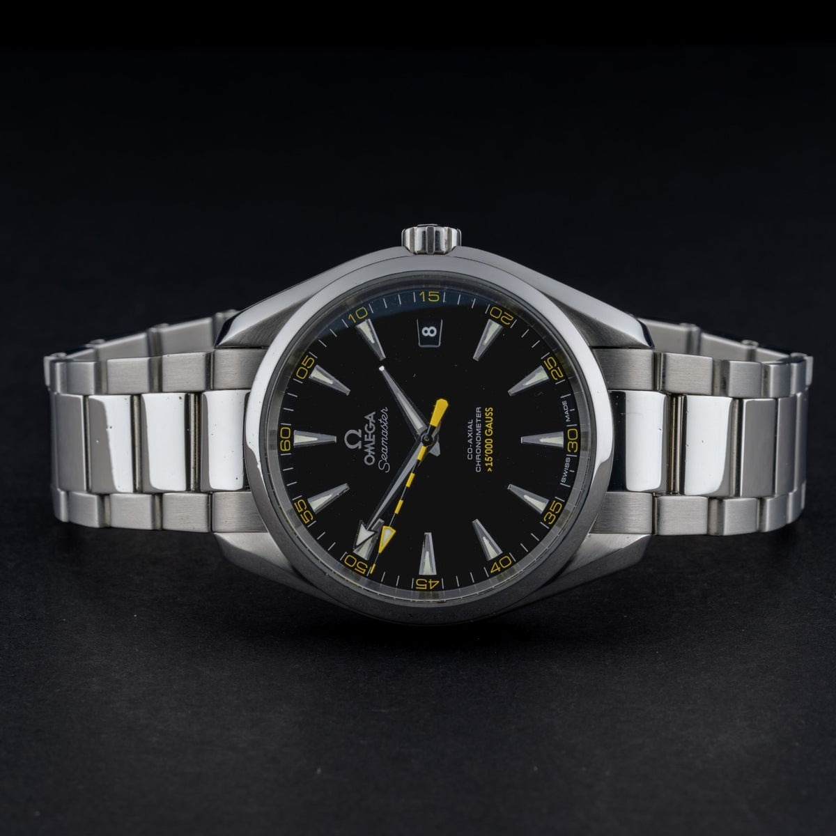 Serviced OMEGA Seamaster Aqua Terra 15000 Gauss Black 41.5mm Auto Men's Watch5