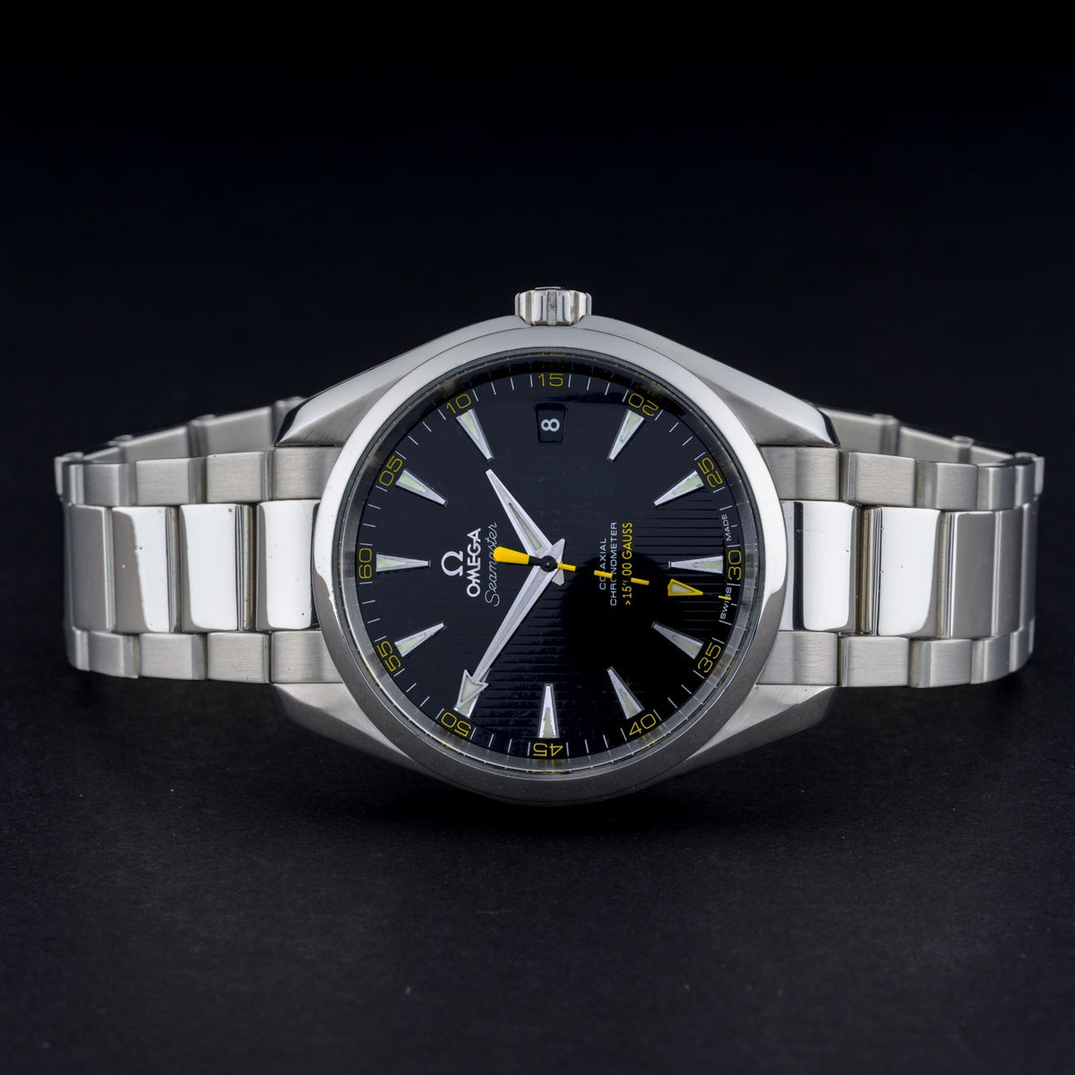Serviced OMEGA Seamaster Aqua Terra 15000 Gauss Black 41.5mm Auto Men's Watch4
