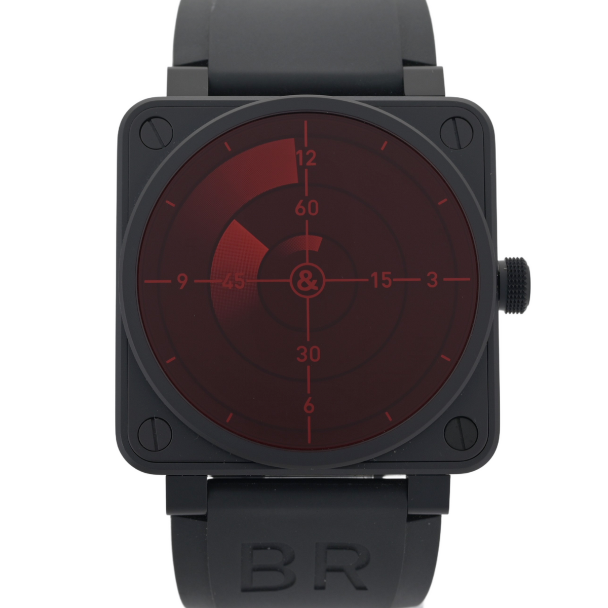 Bell And Ross BR01 92SRR Red Radar Limited Edition 46mm Men's Watch + B&P0