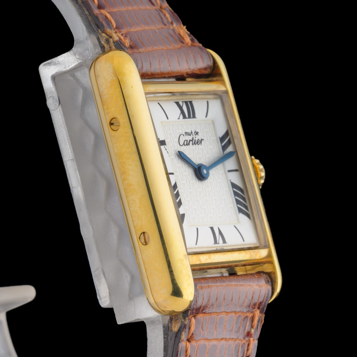 Cartier Tank Must Small 20x28mm White Dial Gold Vermeil Ladies Quartz Watch2