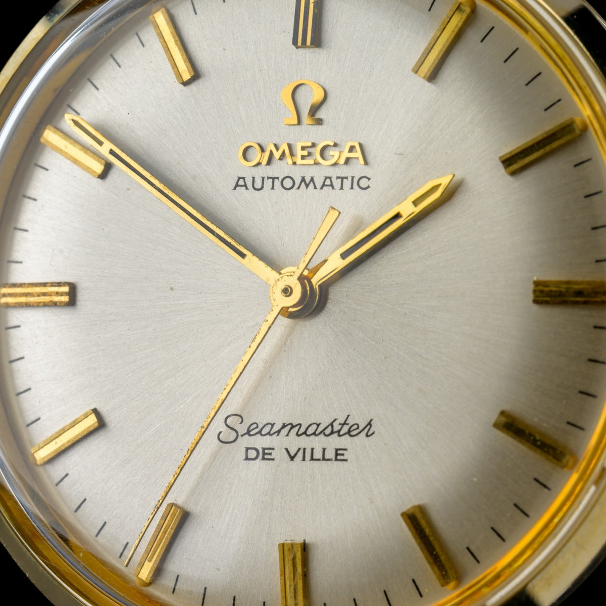 OMEGA Seamaster De Ville 33mm Automatic Eastern Safe Driver Pin Gold Watch +B&P7