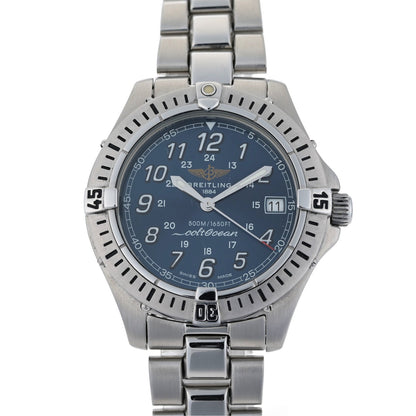 Breitling ColtOcean A64050 Blue Dial 41mm Steel Quartz Men's Watch + Papers/Case2