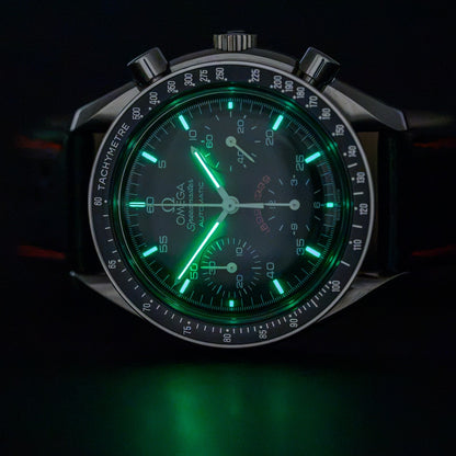 OMEGA Speedmaster Reduced 3810.51.41 AC Milan 100th Anniv. 39mm Auto Watch +B&P7