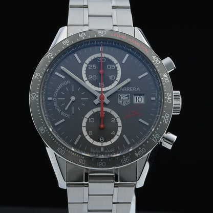 TAG Heuer Carrera CV201M Lewis Hamilton Limited 41mm Gray Auto Men's Watch0