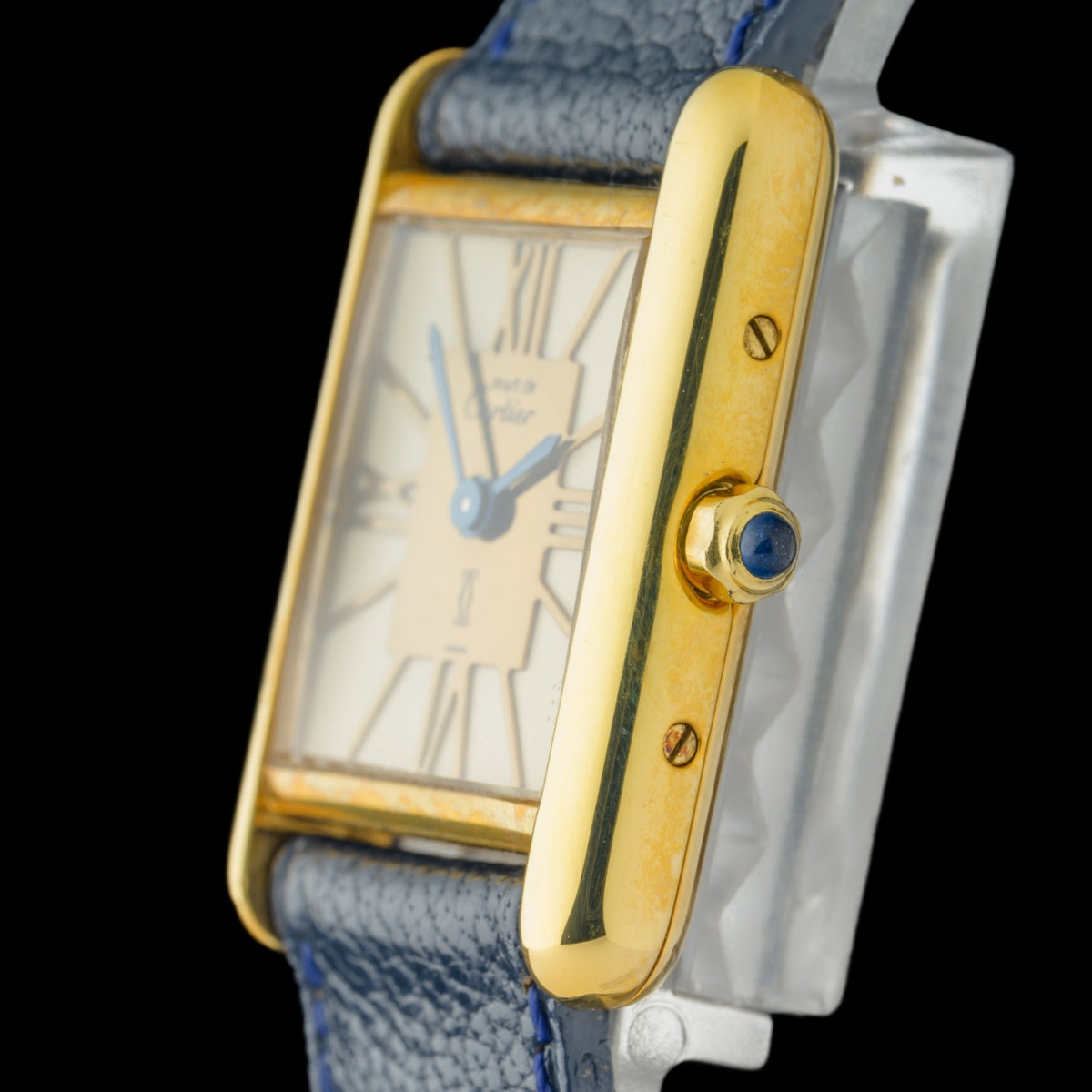 Cartier Must Tank Art Deco 366001 Gold Vermeil 21x28mm Ladies Quartz Watch + Box2