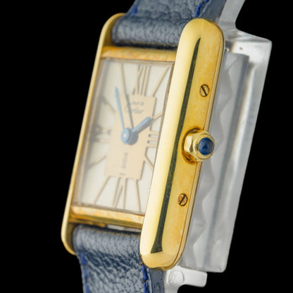 Cartier Must Tank Art Deco 366001 Gold Vermeil 21x28mm Ladies Quartz Watch + Box2