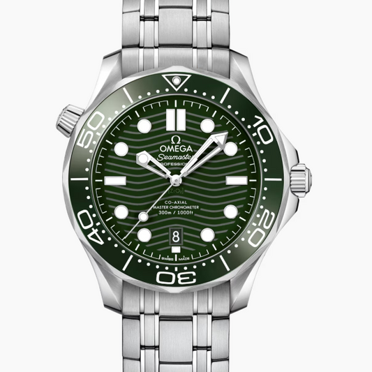 2026 OMEGA Seamaster Diver Green 210.30.42.20.10.001 Steel 42mm Watch   Full Set0