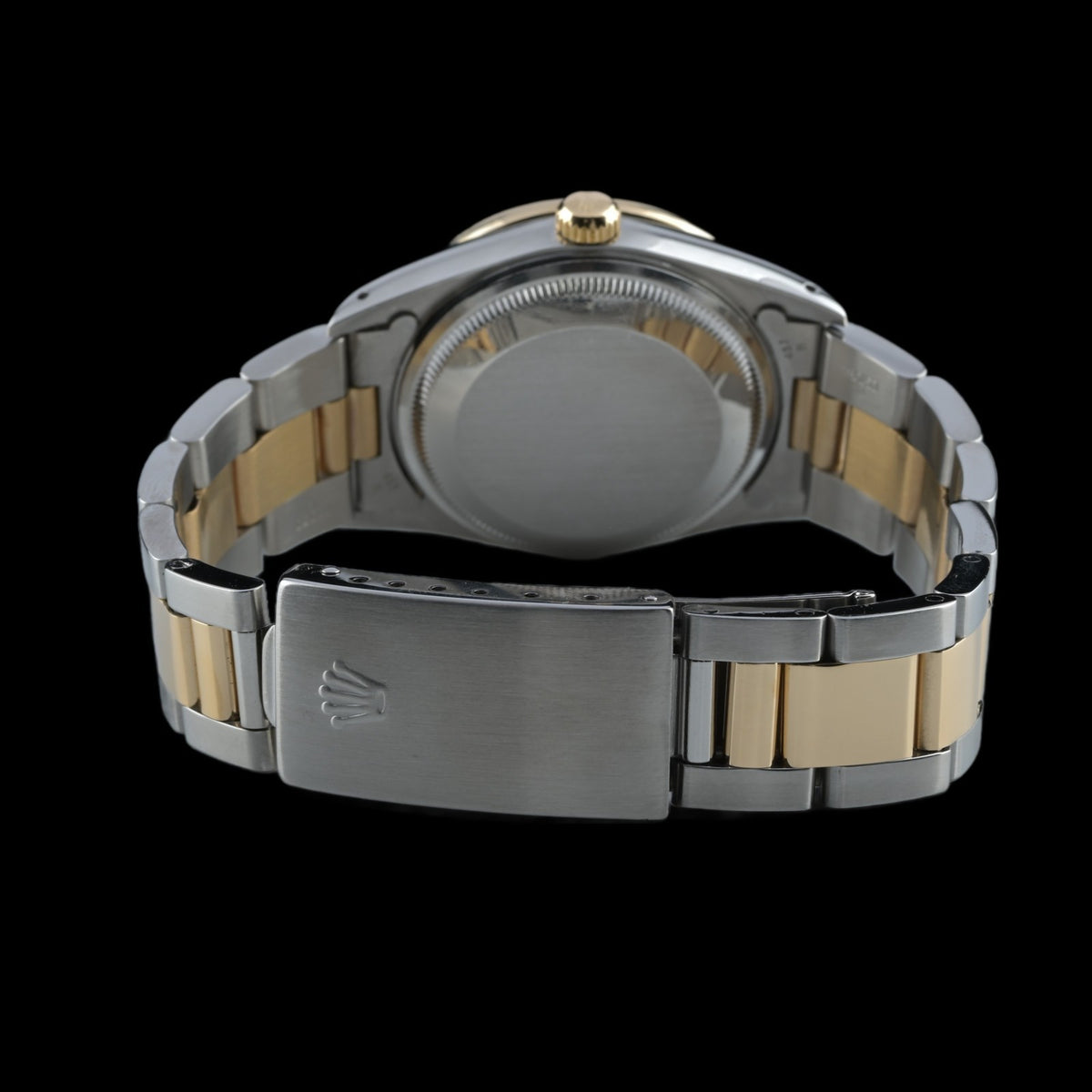 Rolex Oyster Perpetual Date 15223 Custom Black Diamond Baguette Dial 34mm Watch4