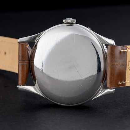 Omega Cosmic Triple Date Moonphase 2471 Manual 35mm White Patina Dial Watch8
