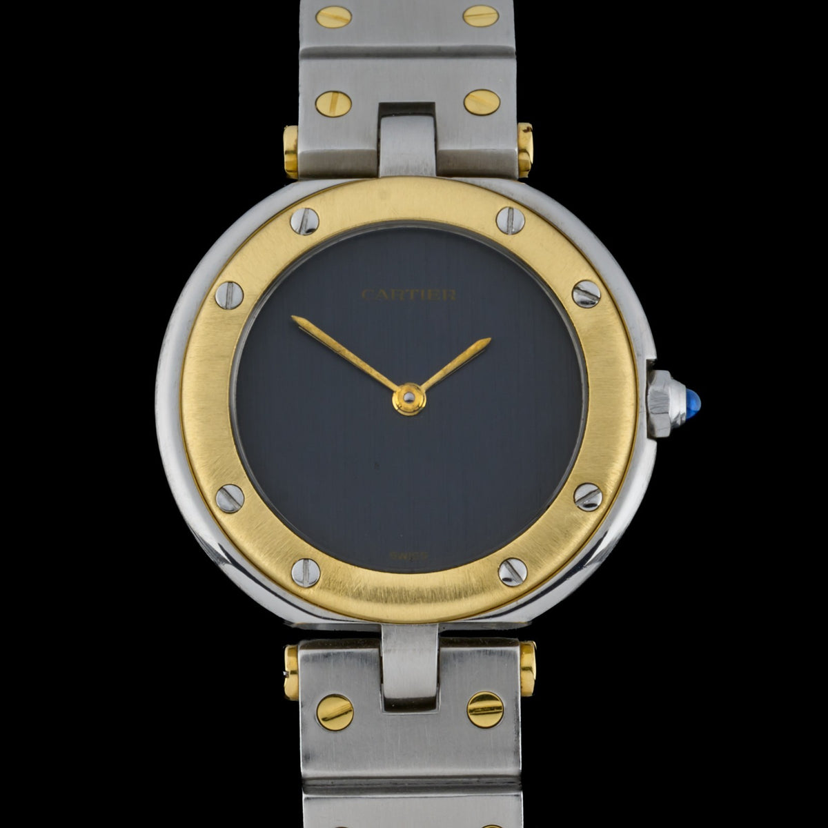 Cartier Santos Vendome Ghost Dial 27mm 18k Gold & Steel Ladies Watch0