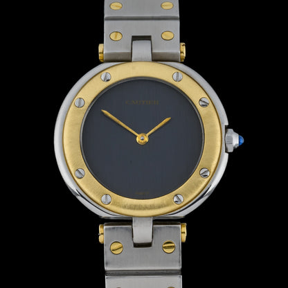 Cartier Santos Vendome Ghost Dial 27mm 18k Gold & Steel Ladies Watch0
