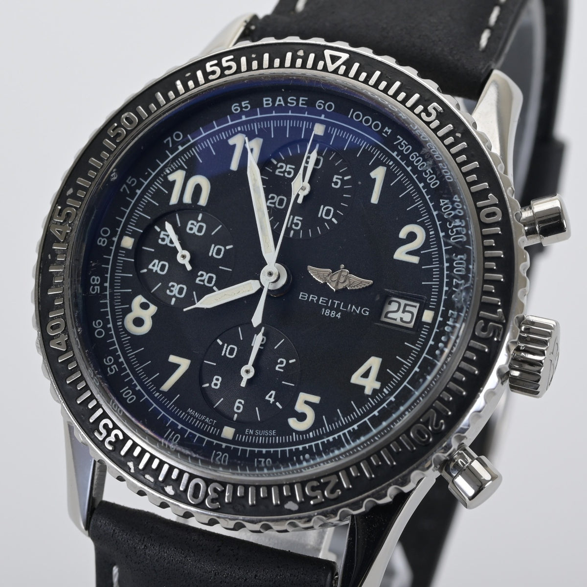 Breitling Aviastar Chronograph A13024 Black 41mm Auto Men's Watch   Serviced1