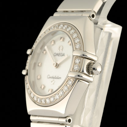 OMEGA Constellation My Choice White Mother of Pearl Factory Diamond 23mm Watch1