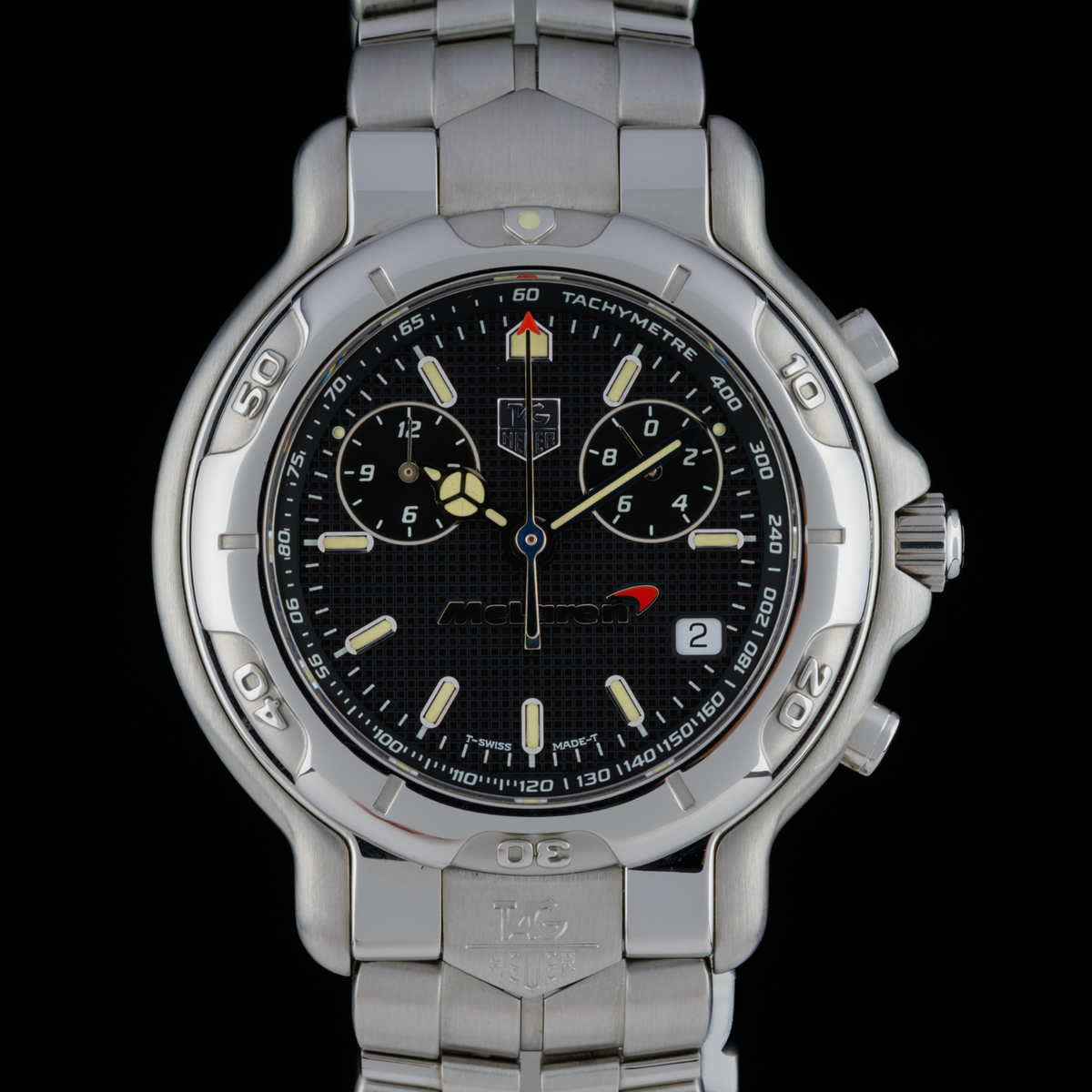 TAG Heuer Formula 1 McLaren CH1117 Black 40mm Quartz Men's Watch + Box / Manual0