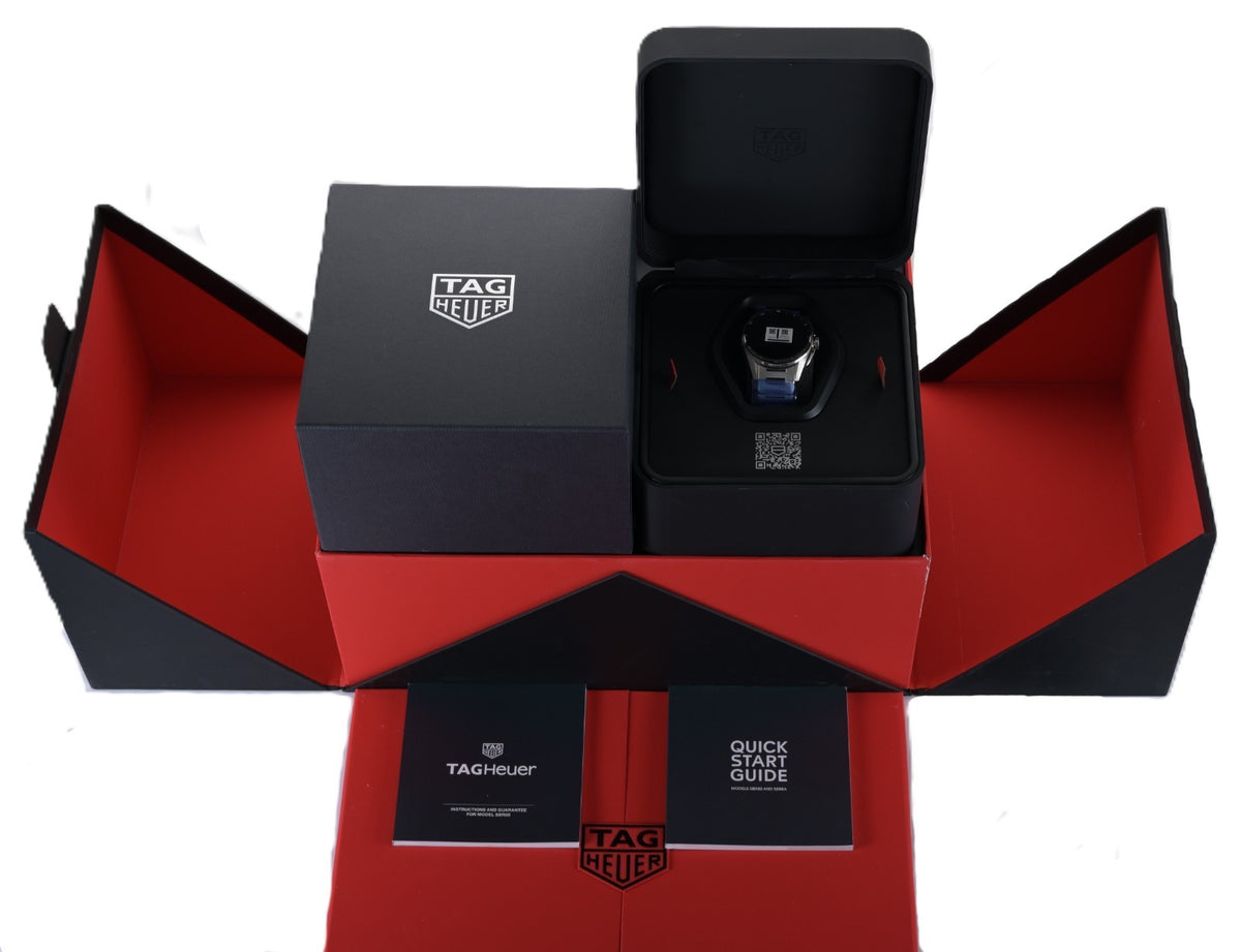 New TAG Heuer Connected SBR8010 Calibre E4 42mm Digital Men's Watch + B&P2