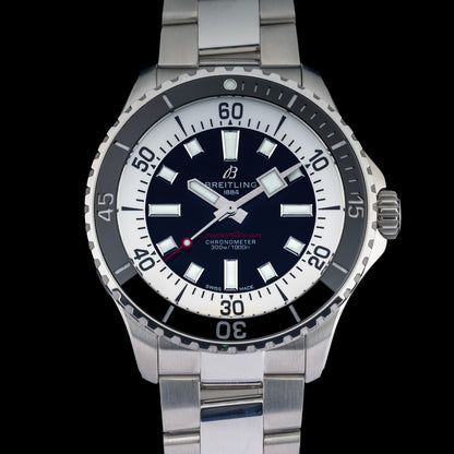 Breitling SuperOcean A17376 Automatic Black Dial 44mm Men's Watch + Box0