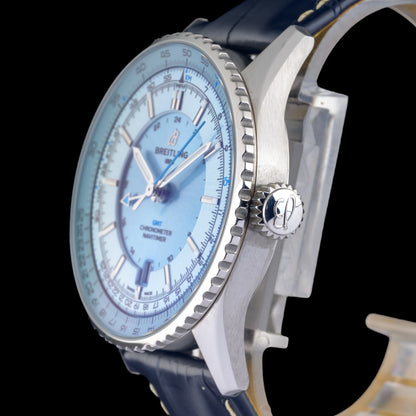 Breitling Automatic GMT A32310 Ice Blue Dial 41mm Men's Watch + Box & Papers3