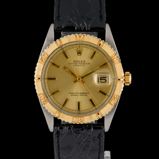 Rolex Datejust Thunderbird 1625 Champagne Dial 18k Gold 36mm Automatic Watch0