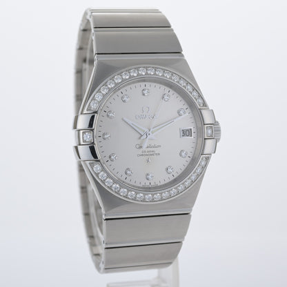 OMEGA Constellation 123.15.35.20.52.001 Silver Diamond Auto 35mm Watch + Box3
