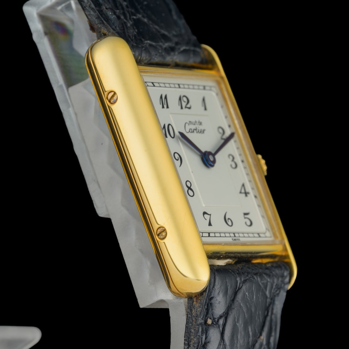 Cartier Must Tank Large 590005 Arabic Dial 23x30mm Gold Vermeil Watch + Service3