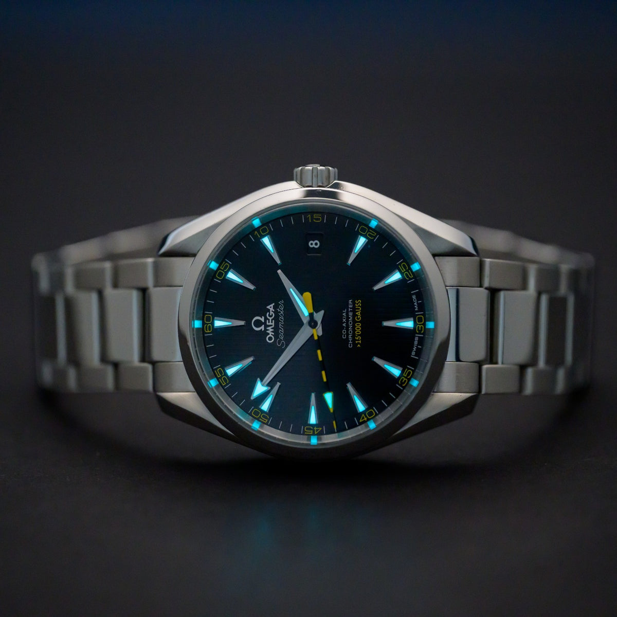 Serviced OMEGA Seamaster Aqua Terra 15000 Gauss Black 41.5mm Auto Men's Watch6