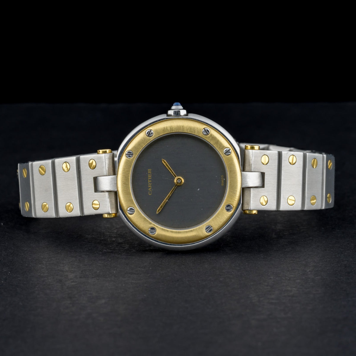 Cartier Santos Vendome Ghost Dial 27mm 18k Gold & Steel Ladies Watch4