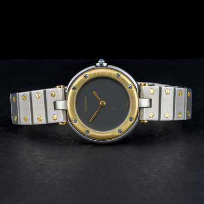 Cartier Santos Vendome Ghost Dial 27mm 18k Gold & Steel Ladies Watch4