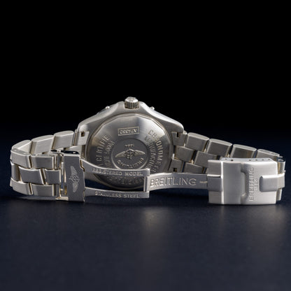 Breitling Colt Diver 500m A74350 Blue Dial 38mm Quartz Watch + B&P7