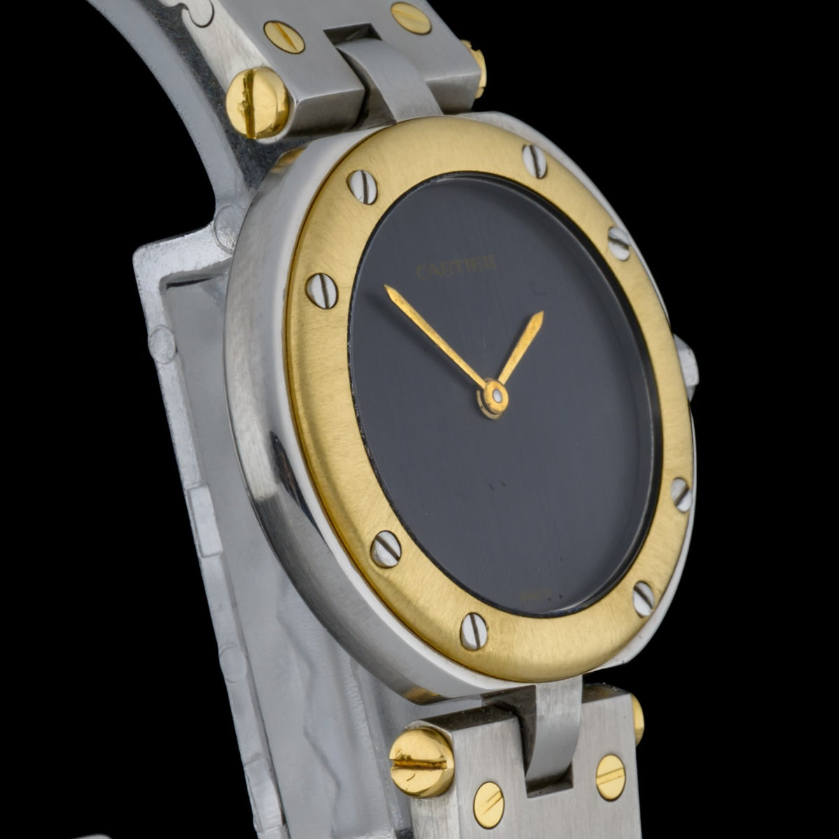 Cartier Santos Vendome Ghost Dial 27mm 18k Gold & Steel Ladies Watch2