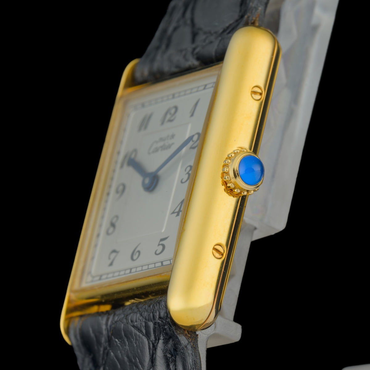 Cartier Must Tank Large 590005 Arabic Dial 23x30mm Gold Vermeil Watch + Service2