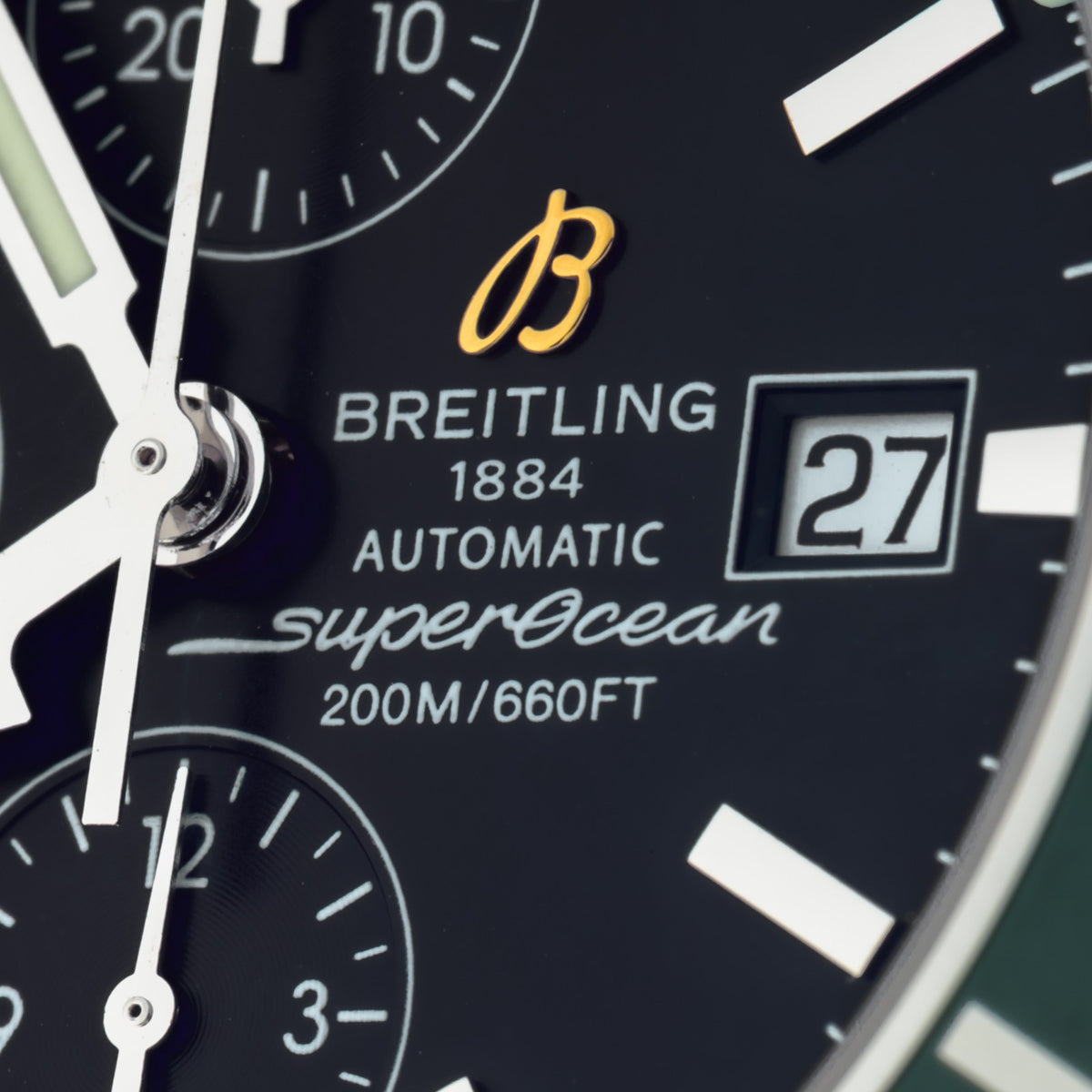 Breitling SuperOcean Heritage A13320 Limited Edition Green 46mm Watch Full Set5