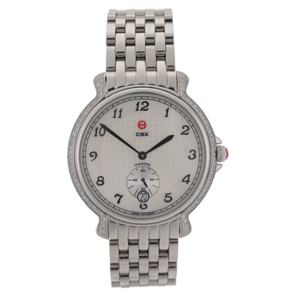 MICHELE CSX 94 Diamond Bezel 0.55 CTW MOP Dial 38mm Ladies Watch2