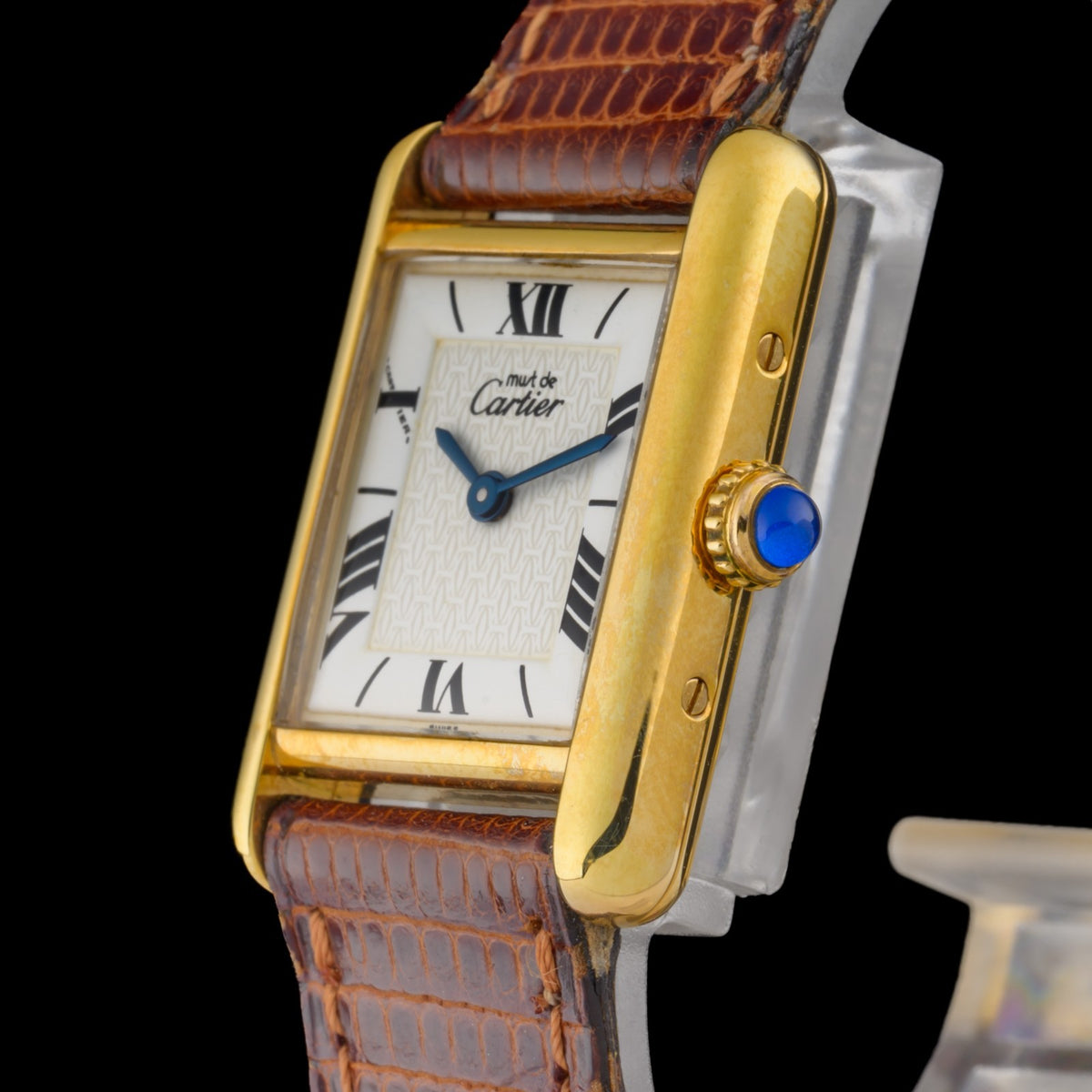 Cartier Tank Must Small 20x28mm White Dial Gold Vermeil Ladies Quartz Watch1